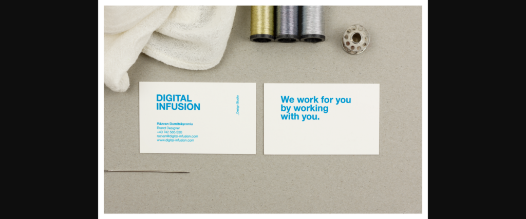 Tailor/Fashion Business Card Mockup Poster 6