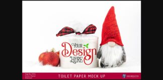 Toilet Paper Roll Mock Up for Christmas Poster 1