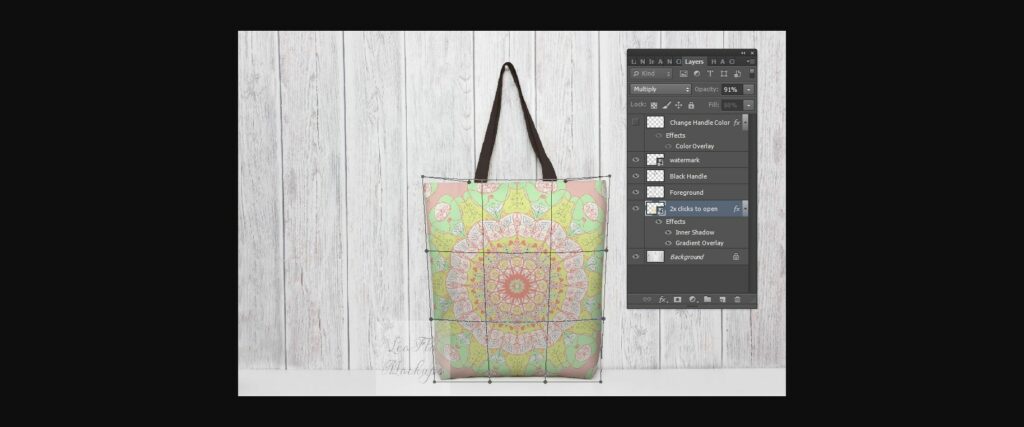 Tote Grocery Shopping Bag Mock Up Poster 10