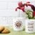 Two Coffee Mug Mockup with Red Lily and Cookie