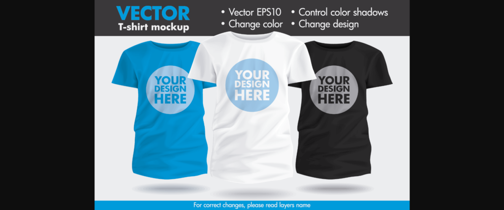 Vector T-shirt Mockup Kids Poster 1