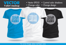 Vector T-shirt Mockup Kids Poster 1