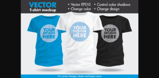 Vector T-shirt Mockup Kids Poster 1