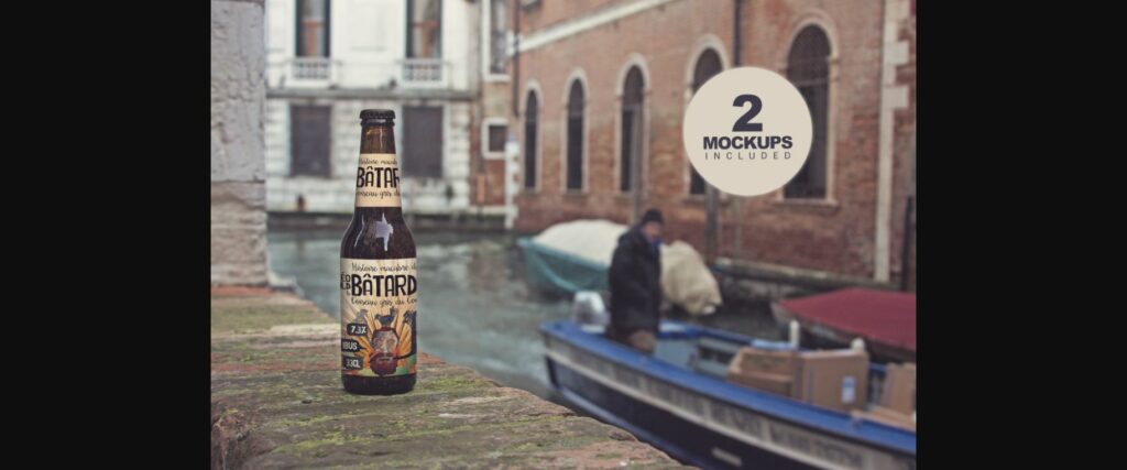 Venetian Canal Duo | Beer Mockup Poster 1