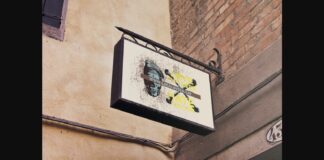 Venetian Lighted Signboard Poster 1