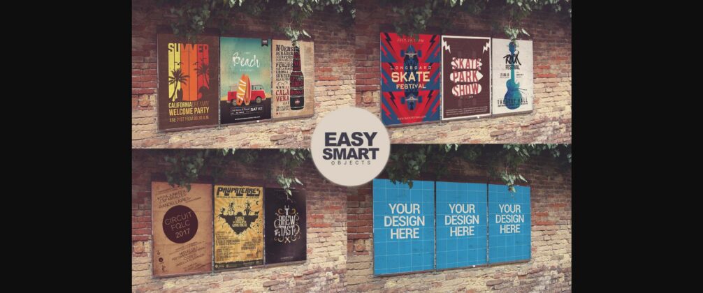 Venetian Wall View 3 in 1 | Poster Mockup Poster 2