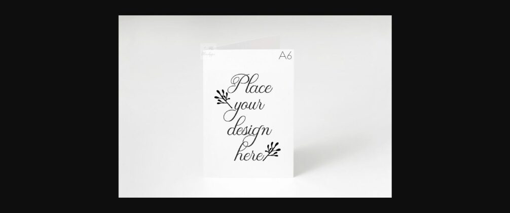 Vertical A6 A5 Greeting Card Mockup Poster 1