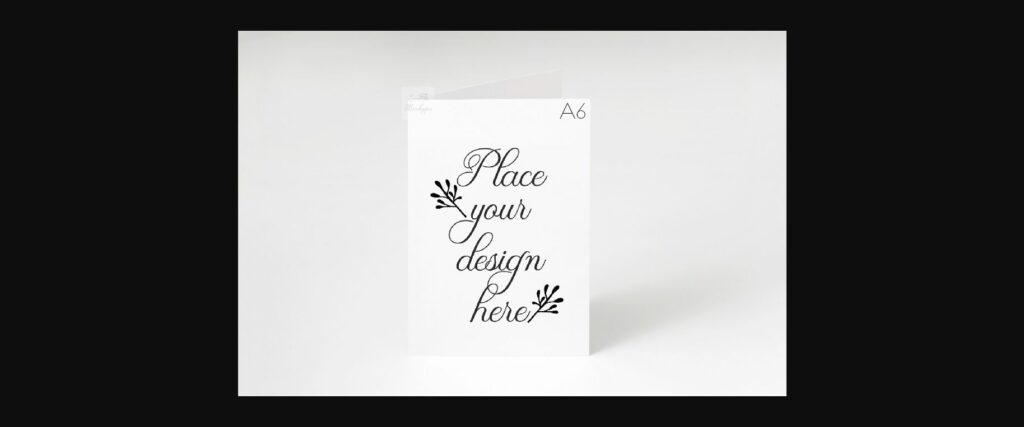 Vertical A6 A5 Greeting Card Mockup Poster 1