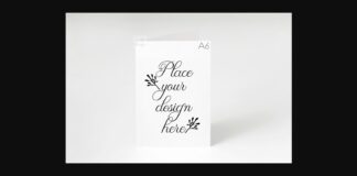 Vertical A6 A5 Greeting Card Mockup Poster 1