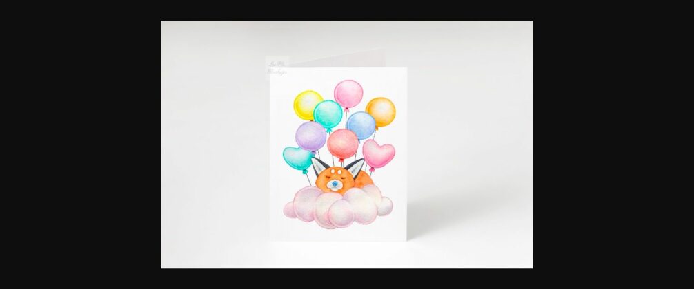 Vertical Greeting Card Mockup Photo Poster 4