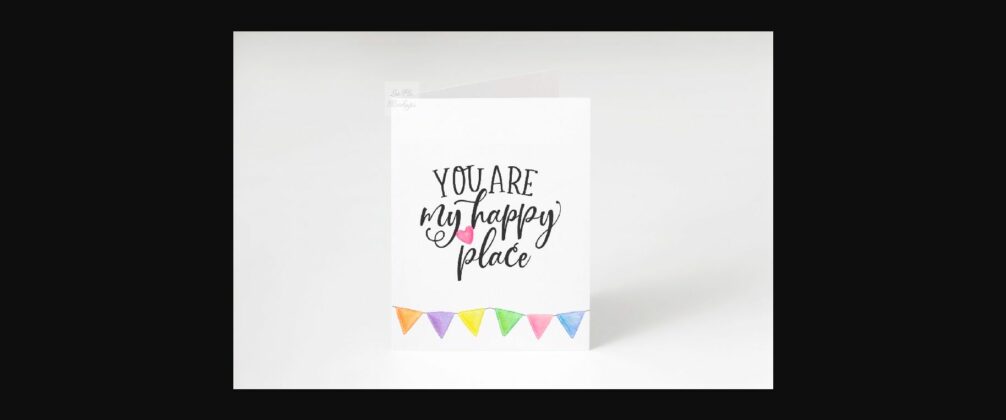 Vertical Greeting Card Mockup Photo Poster 8