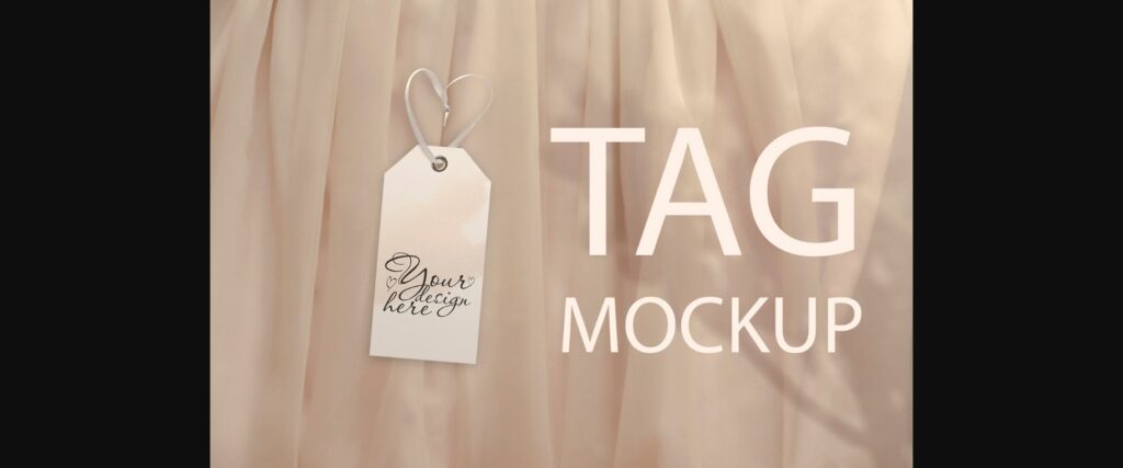 Wedding Tag Mockup, Wedding Thanks Tag Poster 1