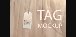 Wedding Tag Mockup, Wedding Thanks Tag Poster 1