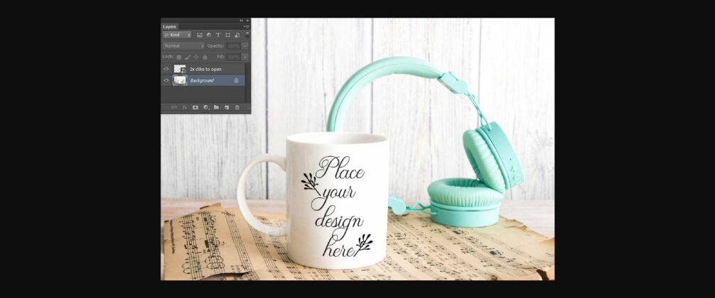 White Coffee Mug Mock Up Music Photo Poster 4