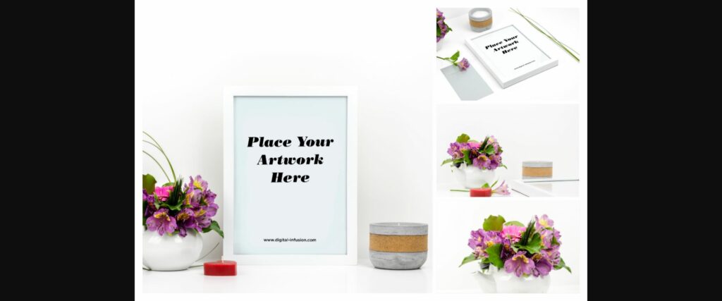 White Picture Frame Mockup Poster 4