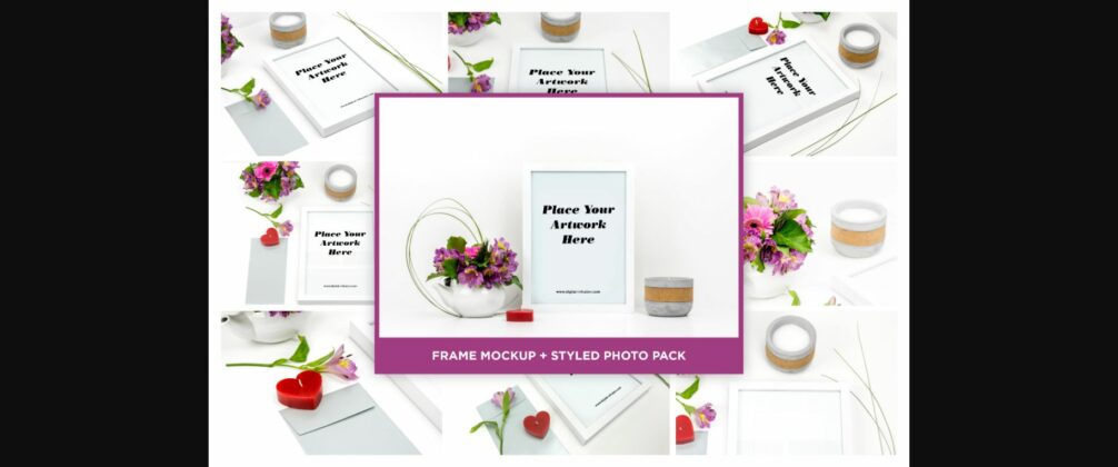 White Picture Frame Mockup Poster 1