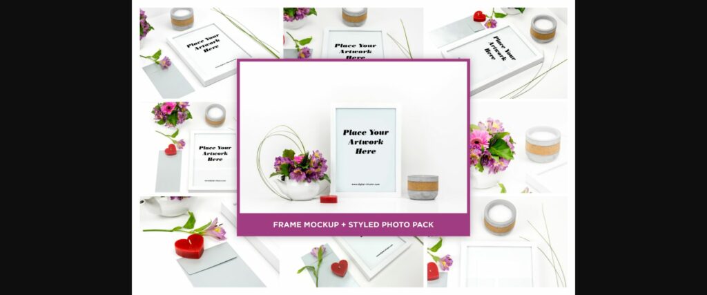 White Picture Frame Mockup Poster 1