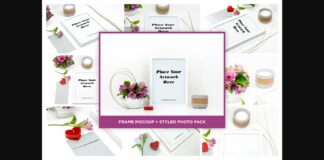 White Picture Frame Mockup Poster 1