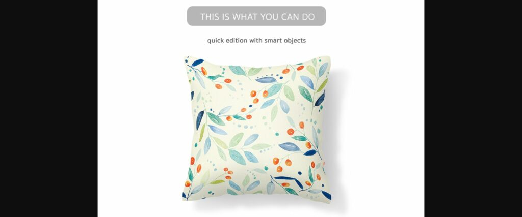 White Pillow Mockup Poster 4