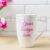 White Coffee Cappuccino Mug Mockup with Magenta Pink Tulips