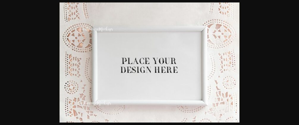 White Horizontal Frame Mockup Poster 1