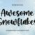 Awesome Snowflakes Font