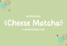 Cheese Matcha Font