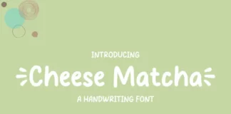 Cheese Matcha Font