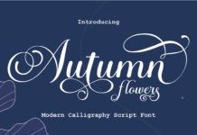 Autumn Flowers Font