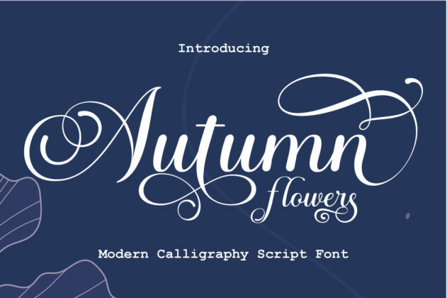 Autumn Flowers Font