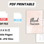 2024 Mood Tracker Canva Template