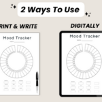 2024 Mood Tracker Canva Template