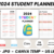 2024 Student Planner Canva Template