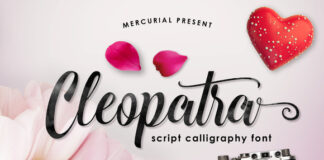 Stunning free calligraphy font with smooth and elegant letters inspired by modern calligraphy, perfect for various design projects.