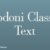 Bodoni Classic Text