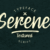 Serene Textured Script