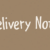 Delivery Note